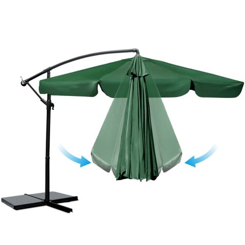 Parasol ogrodowy składany 6 segmentowy 350 cm z pokrowcem Plonos PL-880 Parasol ogrodowy składany 6 segmentowy 350 cm z pokrowcem Plonos PL-880