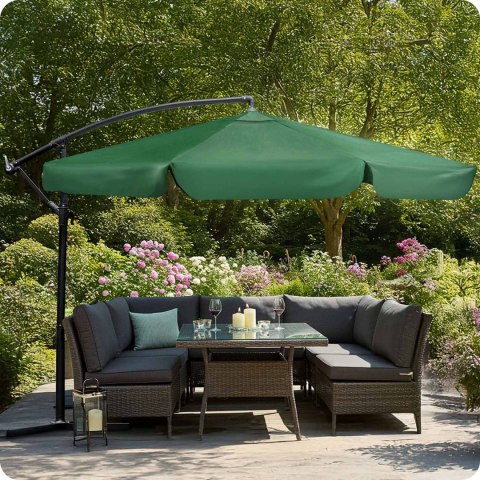 Parasol ogrodowy składany 6 segmentowy 350 cm z pokrowcem Plonos PL-880 Parasol ogrodowy składany 6 segmentowy 350 cm z pokrowcem Plonos PL-880