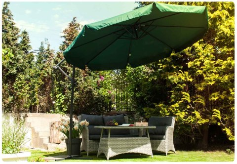 Parasol ogrodowy składany 8 segmentów zielony 350cm Parasol ogrodowy składany 8 segmentów zielony 350cm