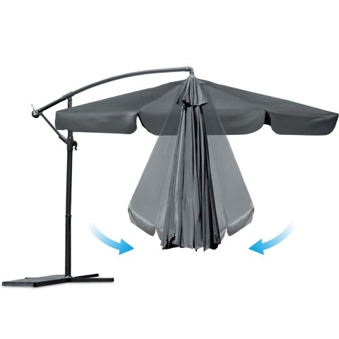 Parasol ogrodowy składany 8 segmentowy 350 cm z pokrowcem Plonos PL-881 Parasol ogrodowy składany 8 segmentowy 350 cm z pokrowcem Plonos PL-881