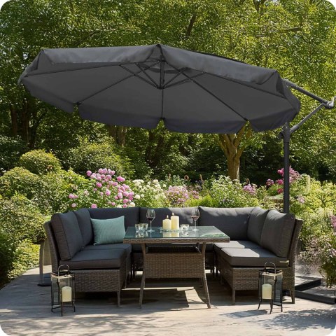 Parasol ogrodowy składany 8 segmentowy 350 cm z pokrowcem Plonos PL-881 Parasol ogrodowy składany 8 segmentowy 350 cm z pokrowcem Plonos PL-881