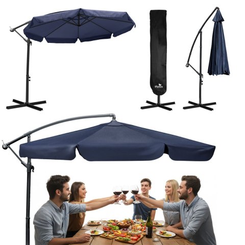Parasol ogrodowy składany 8 segmentowy 350 cm z pokrowcem Plonos PL-881 Parasol ogrodowy składany 8 segmentowy 350 cm z pokrowcem Plonos PL-881