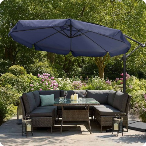 Parasol ogrodowy składany 8 segmentowy 350 cm z pokrowcem Plonos PL-881 Parasol ogrodowy składany 8 segmentowy 350 cm z pokrowcem Plonos PL-881