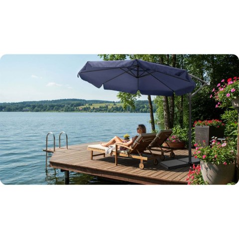 Parasol ogrodowy składany 8 segmentowy 350 cm z pokrowcem Plonos PL-881 Parasol ogrodowy składany 8 segmentowy 350 cm z pokrowcem Plonos PL-881