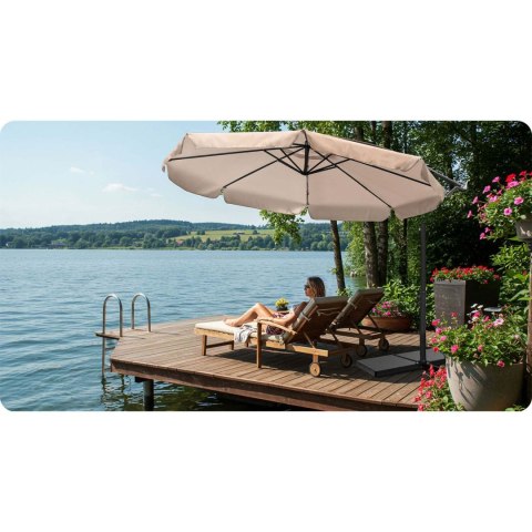 Parasol ogrodowy składany 8 segmentowy 350 cm z pokrowcem Plonos PL-881 Parasol ogrodowy składany 8 segmentowy 350 cm z pokrowcem Plonos PL-881