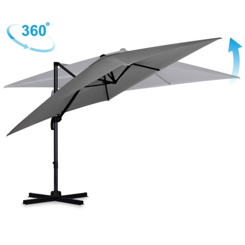 Parasol ogrodowy składany 8 segmentowy 420 cm z pokrowcem Plonos PL-883 Parasol ogrodowy składany 8 segmentowy 420 cm z pokrowcem Plonos PL-883