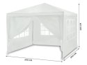 Pawilon ogrodowy biały 3x3m 4936