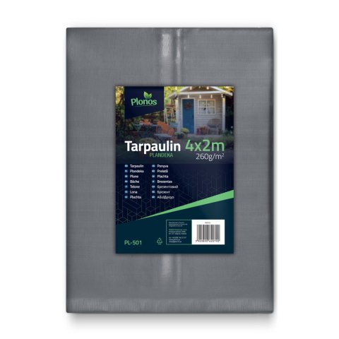 Plandeka 400 x 200 cm 260 g/m2 Plonos PL-501 Plandeka 400 x 200 cm 260 g/m2 Plonos PL-501