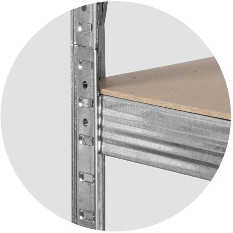 Regał metalowy magazynowy zestaw 2 szt 150 x 75 x 30 cm Plonos PL-700 Regał metalowy magazynowy zestaw 2 szt 150 x 75 x 30 cm Plonos PL-700