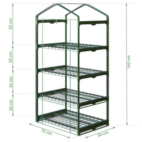 Szklarnia regał 70 x 50 x 160cm Plonos Szklarnia regał 70 x 50 x 160cm Plonos