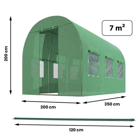Tunel ogrodowy 2 x 3,5 m (7m2) Plonos Tunel ogrodowy 2 x 3,5 m (7m2) Plonos
