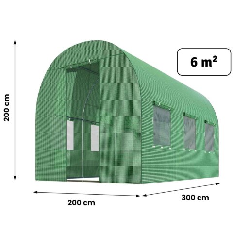 Tunel ogrodowy 2x3m 6m2 Plonos Tunel ogrodowy 2x3m 6m2 Plonos