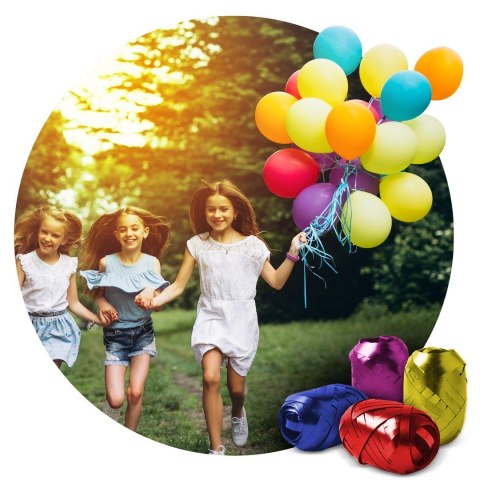Butla z helem 0,20m3 z balonami i wstążką Ricokids Butla z helem 0,20m3 z balonami i wstążką Ricokids