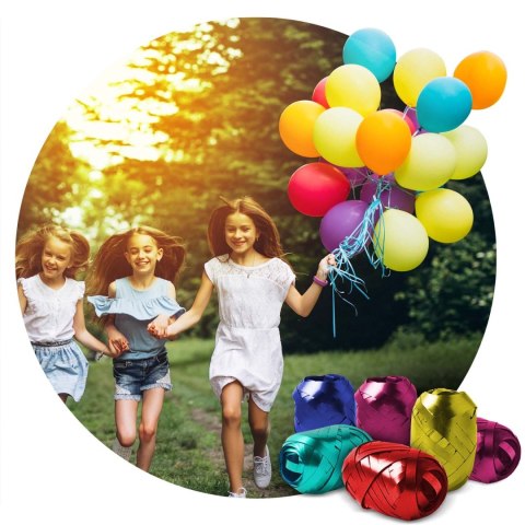 Butla z helem 0,42m3 z balonami i wstążką Ricokids Butla z helem 0,42m3 z balonami i wstążką Ricokids