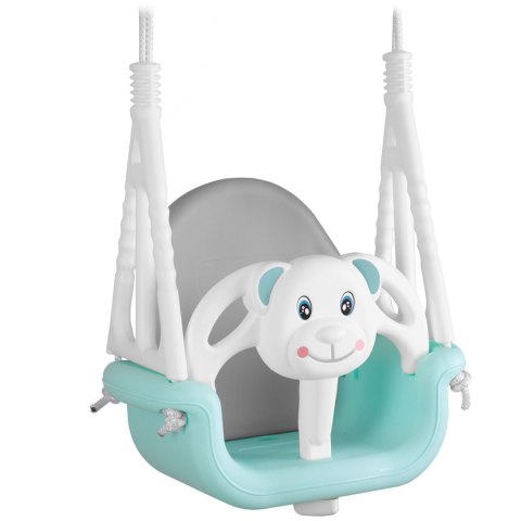 Huśtawka kubełkowa Miś 3w1 Ricokids turkusowa Huśtawka kubełkowa Miś 3w1 Ricokids turkusowa