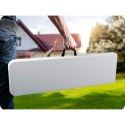 Ławka ogrodowa składana 180 cm Plonos biała