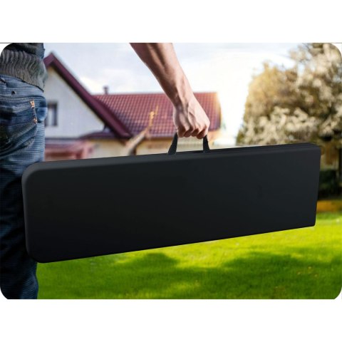 Ławka ogrodowa składana 180 cm Plonos czarna Ławka ogrodowa składana 180 cm Plonos czarna