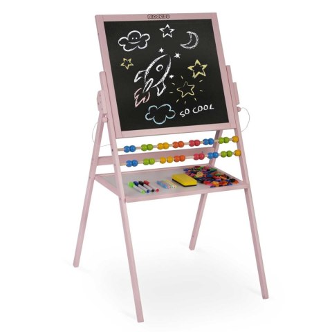 Magnetyczna kredowa tablica obrotowa Ricokids - różowa Magnetyczna kredowa tablica obrotowa Ricokids - różowa