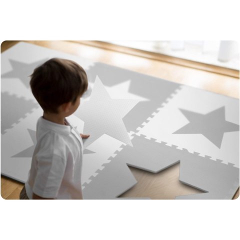 Mata piankowe duże puzzle piankowe szachownica 180x180cm 9szt - gwiazdki Mata piankowe duże puzzle piankowe szachownica 180x180cm 9szt - gwiazdki