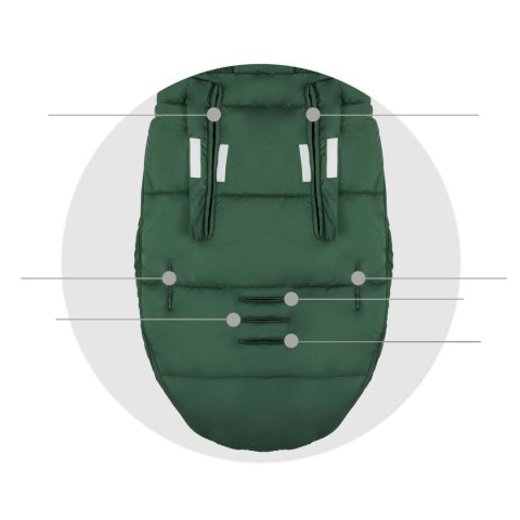 Śpiworek do wózka, sanek Elmi Ricokids - khaki Śpiworek do wózka, sanek Elmi Ricokids - khaki