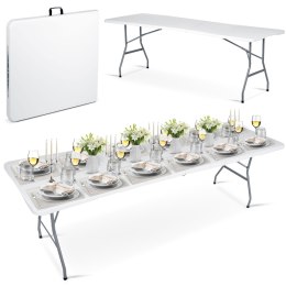 Stół ogrodowy składany 244 cm Plonos biały