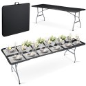 Stół ogrodowy składany 244 cm Plonos czarny