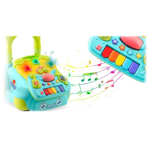 Chodzik edukacyjny z muzyką 2w1 RK-744 Ricokids turkusowy Chodzik edukacyjny z muzyką 2w1 RK-744 Ricokids turkusowy