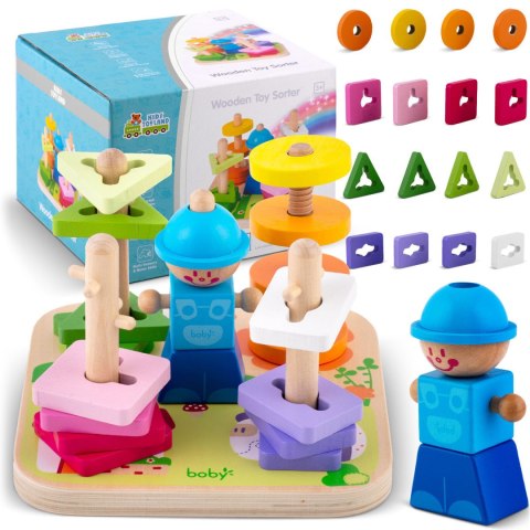 Drewniana zabawka sorter - układanka RK-866 Ricokids Drewniana zabawka sorter - układanka RK-866 Ricokids
