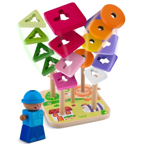Drewniana zabawka sorter - układanka RK-866 Ricokids Drewniana zabawka sorter - układanka RK-866 Ricokids
