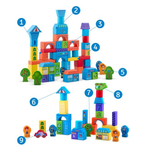 Drewniane klocki edukacyjne RK-871 Ricokids Drewniane klocki edukacyjne RK-871 Ricokids