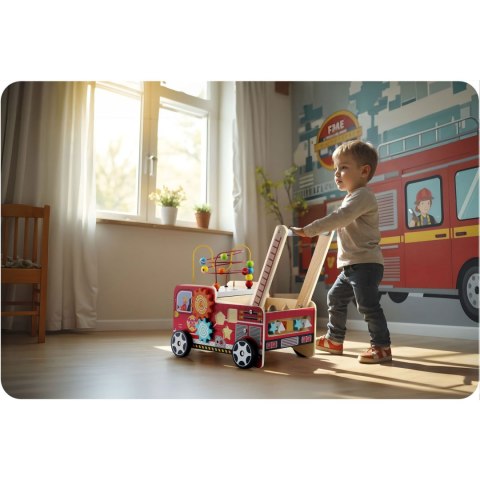 Drewniany chodzik pchacz straż pożarna RK-873 Ricokids Drewniany chodzik pchacz straż pożarna RK-873 Ricokids