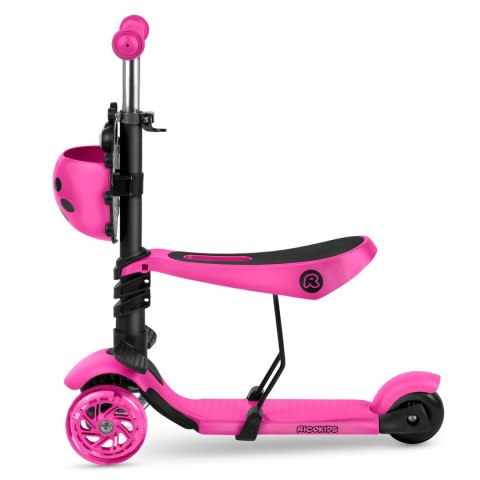 Hulajnoga trójkołowa Ricokids Buggy - różowa Hulajnoga trójkołowa Ricokids Buggy - różowa