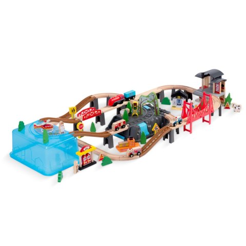 Kolejka drewniana miasteczko 100 szt RK-879 Ricokids Kolejka drewniana miasteczko 100 szt RK-879 Ricokids