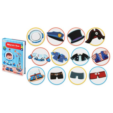 Książka magnetyczna puzzle Przebieranki RK-770 Książka magnetyczna puzzle Przebieranki RK-770