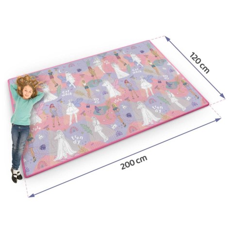 Mata piankowa do kolorowania zwijana 200 x 120 x 0,3 cm Ricokids RK-343 Mata piankowa do kolorowania zwijana 200 x 120 x 0,3 cm Ricokids RK-343