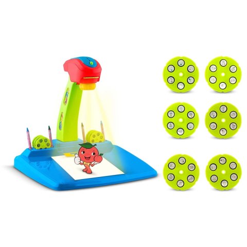 Projektor do nauki rysowania Ricokids 772001 - niebieski Projektor do nauki rysowania Ricokids 772001 - niebieski