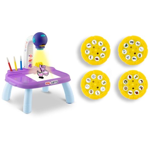 Projektor do nauki rysowania Ricokids 773700 - fioletowy Projektor do nauki rysowania Ricokids 773700 - fioletowy
