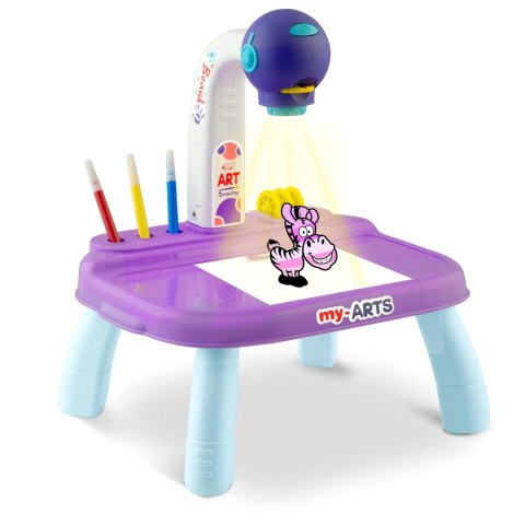 Projektor do nauki rysowania Ricokids 773700 - fioletowy Projektor do nauki rysowania Ricokids 773700 - fioletowy