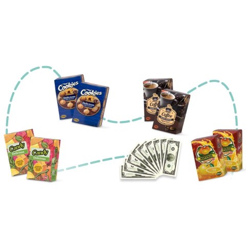 Wózek na zakupy Ricokids 773400 niebieski Wózek na zakupy Ricokids 773400 niebieski