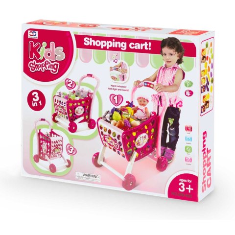 Wózek na zakupy Ricokids 773401 różowy Wózek na zakupy Ricokids 773401 różowy