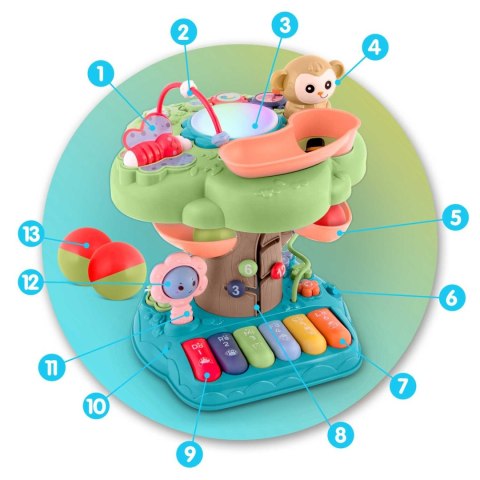 Zabawka edukacyjna drzewko z melodią Ricokids 781600 Zabawka edukacyjna drzewko z melodią Ricokids 781600