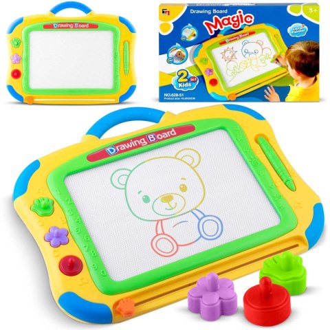 Znikopis tablica do rysowania Ricokids - żółty Znikopis tablica do rysowania Ricokids - żółty