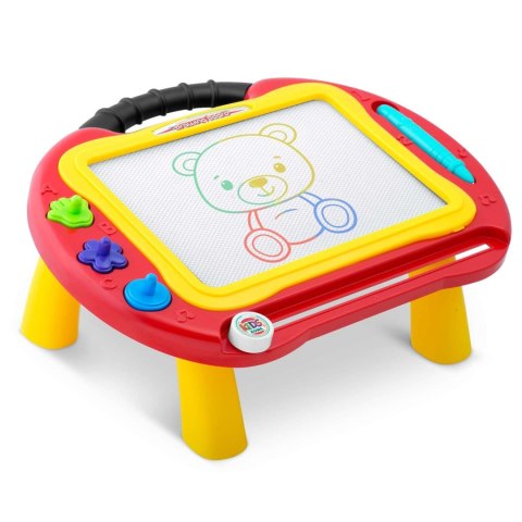 Znikopis tablica + stolik do rysowania Ricokids - czerwony Znikopis tablica + stolik do rysowania Ricokids - czerwony