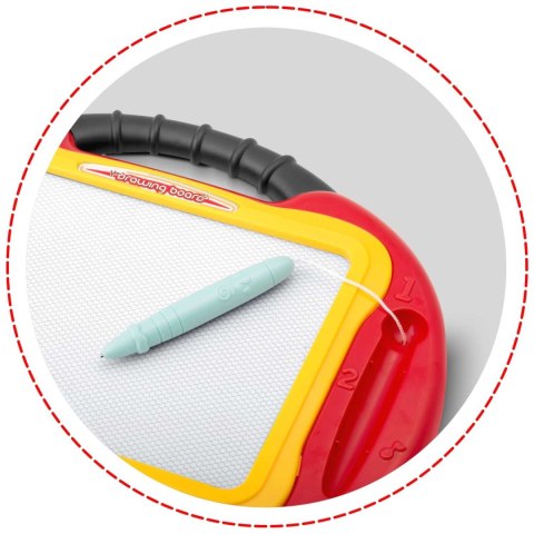 Znikopis tablica + stolik do rysowania Ricokids - czerwony Znikopis tablica + stolik do rysowania Ricokids - czerwony