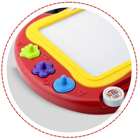 Znikopis tablica + stolik do rysowania Ricokids - czerwony Znikopis tablica + stolik do rysowania Ricokids - czerwony
