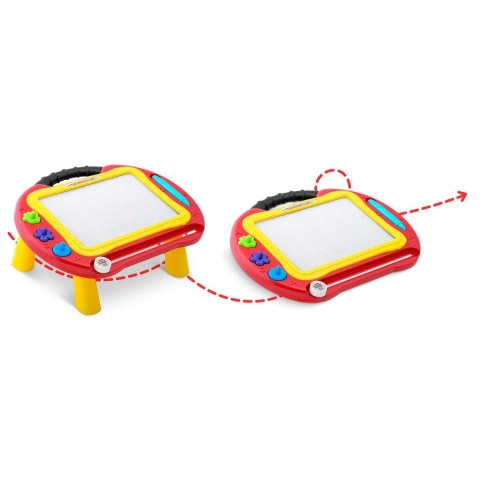 Znikopis tablica + stolik do rysowania Ricokids - czerwony Znikopis tablica + stolik do rysowania Ricokids - czerwony