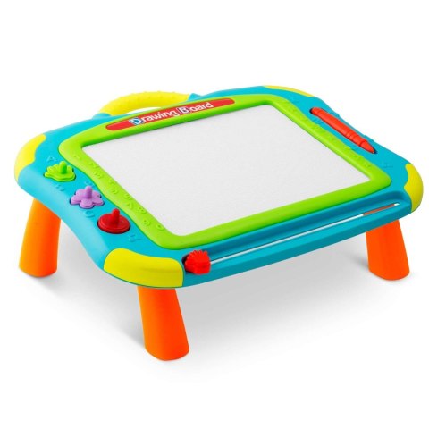 Znikopis tablica + stolik do rysowania Ricokids - niebieski Znikopis tablica + stolik do rysowania Ricokids - niebieski