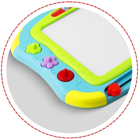 Znikopis tablica + stolik do rysowania Ricokids - niebieski Znikopis tablica + stolik do rysowania Ricokids - niebieski