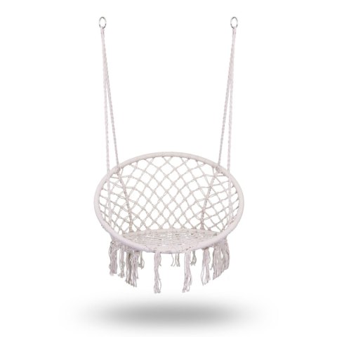 Fotel ogrodowy wiszący huśtawka BOHO beżowy Fotel ogrodowy wiszący huśtawka BOHO beżowy