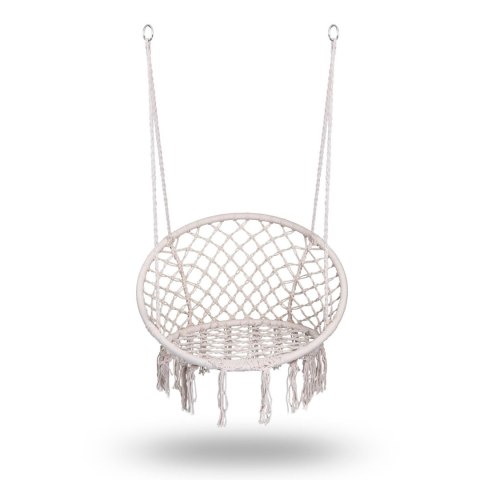 Fotel ogrodowy wiszący huśtawka BOHO beżowy Fotel ogrodowy wiszący huśtawka BOHO beżowy